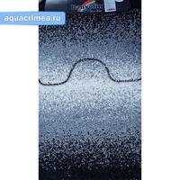 Коврик в ванную SHAGGY двойной черный переход 60х100 + 50х60 см (100% полиэстер)